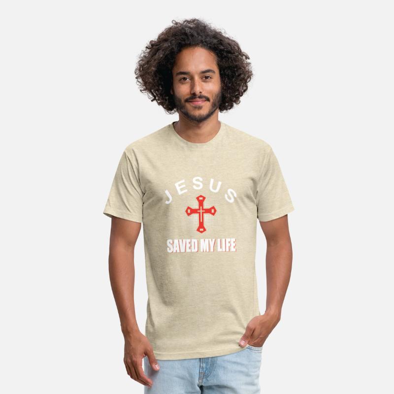 Christian T-shirt Jesus saved my life cross