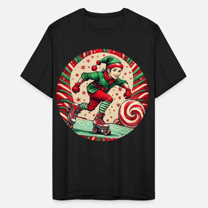Christmas Elf Inline Skating