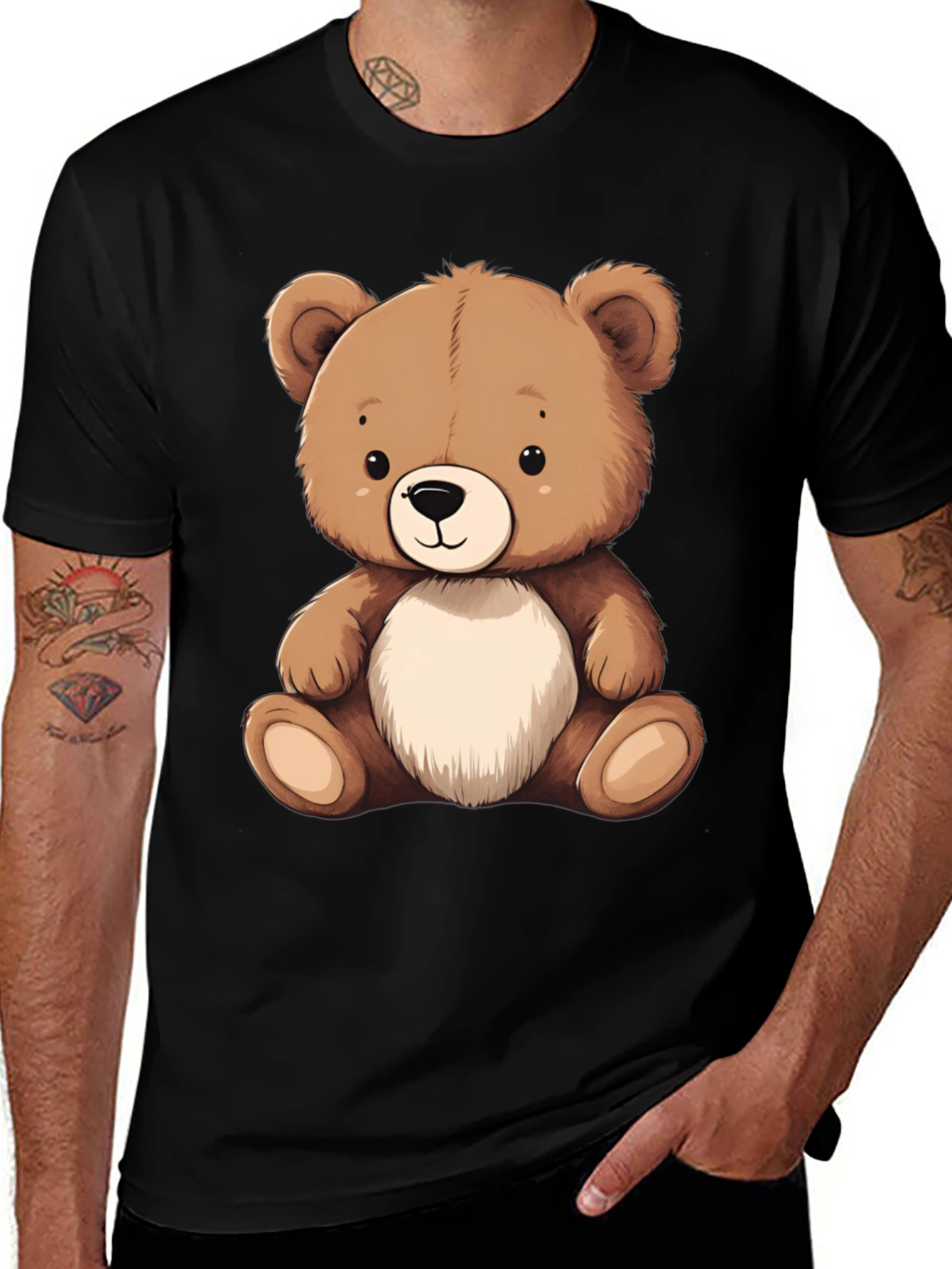 Teddy Bear Graphic Tee - Cute Comfort