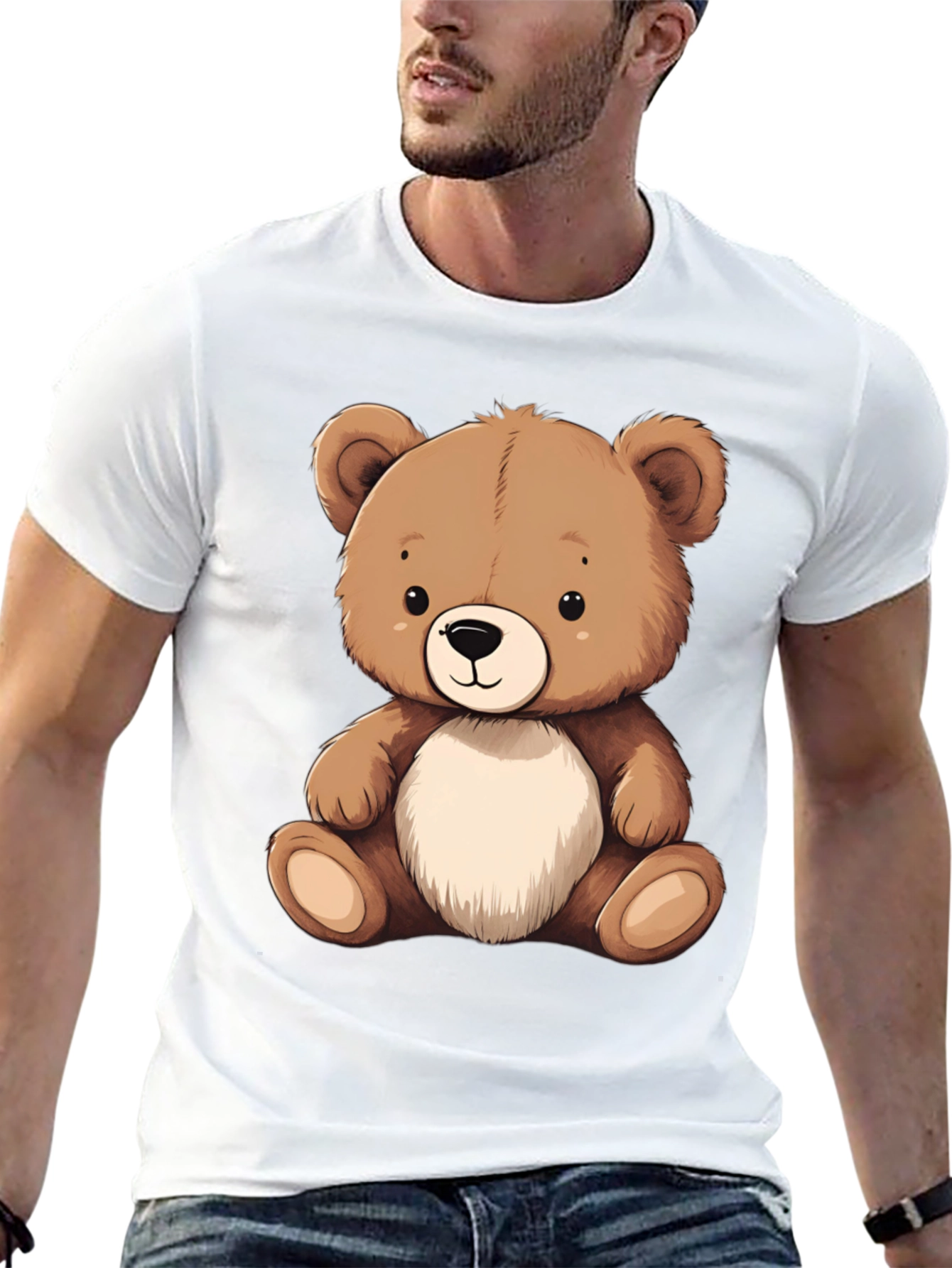 Teddy Bear Graphic Tee - Cute Comfort