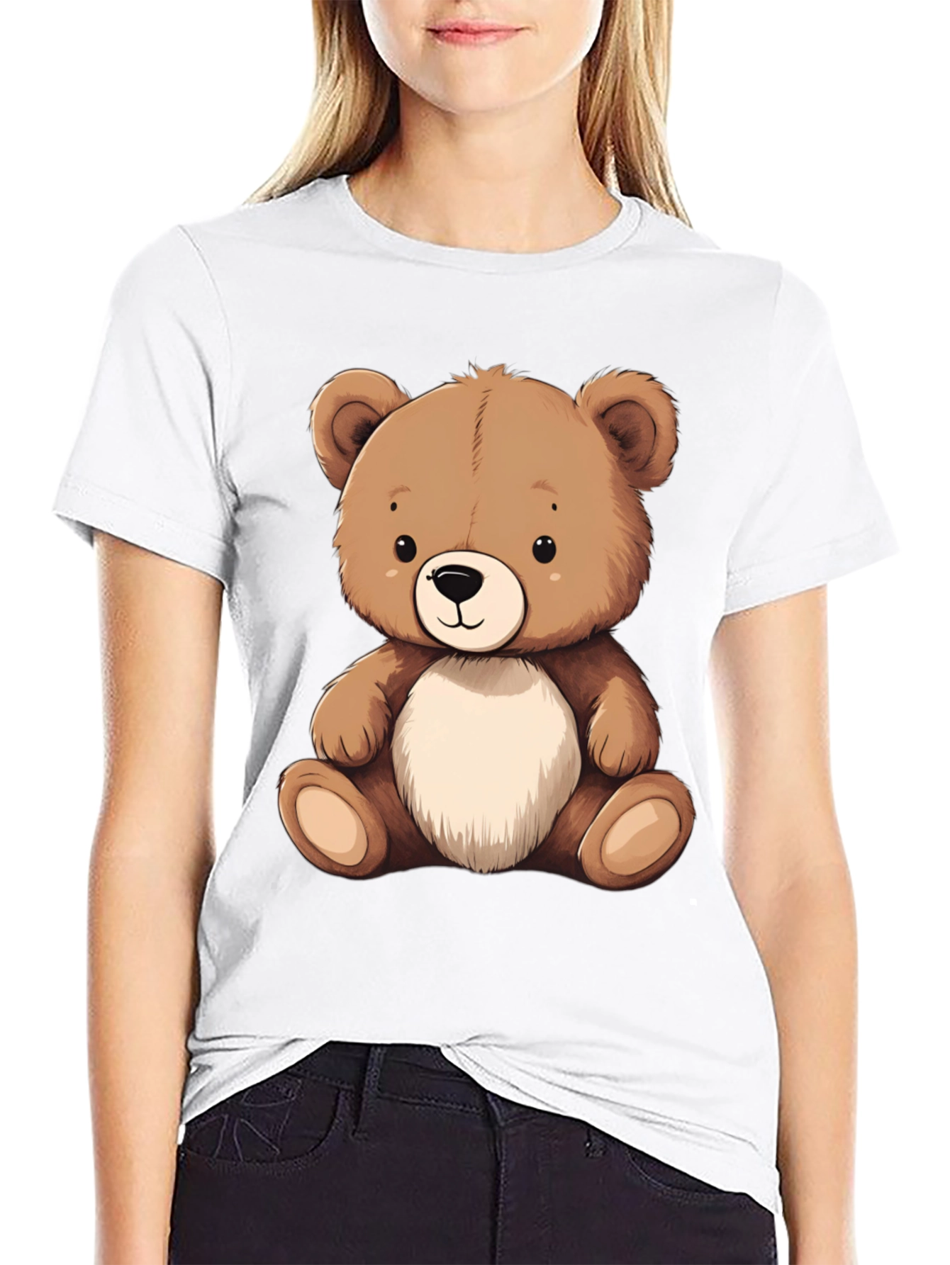 Teddy Bear Graphic Tee - Cute Comfort