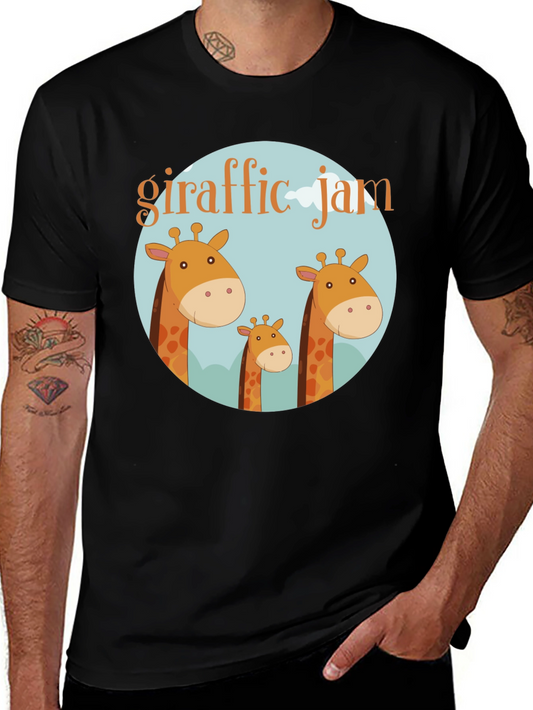 Giraffe Jam T-Shirt - Fun Animal Graphic Tee