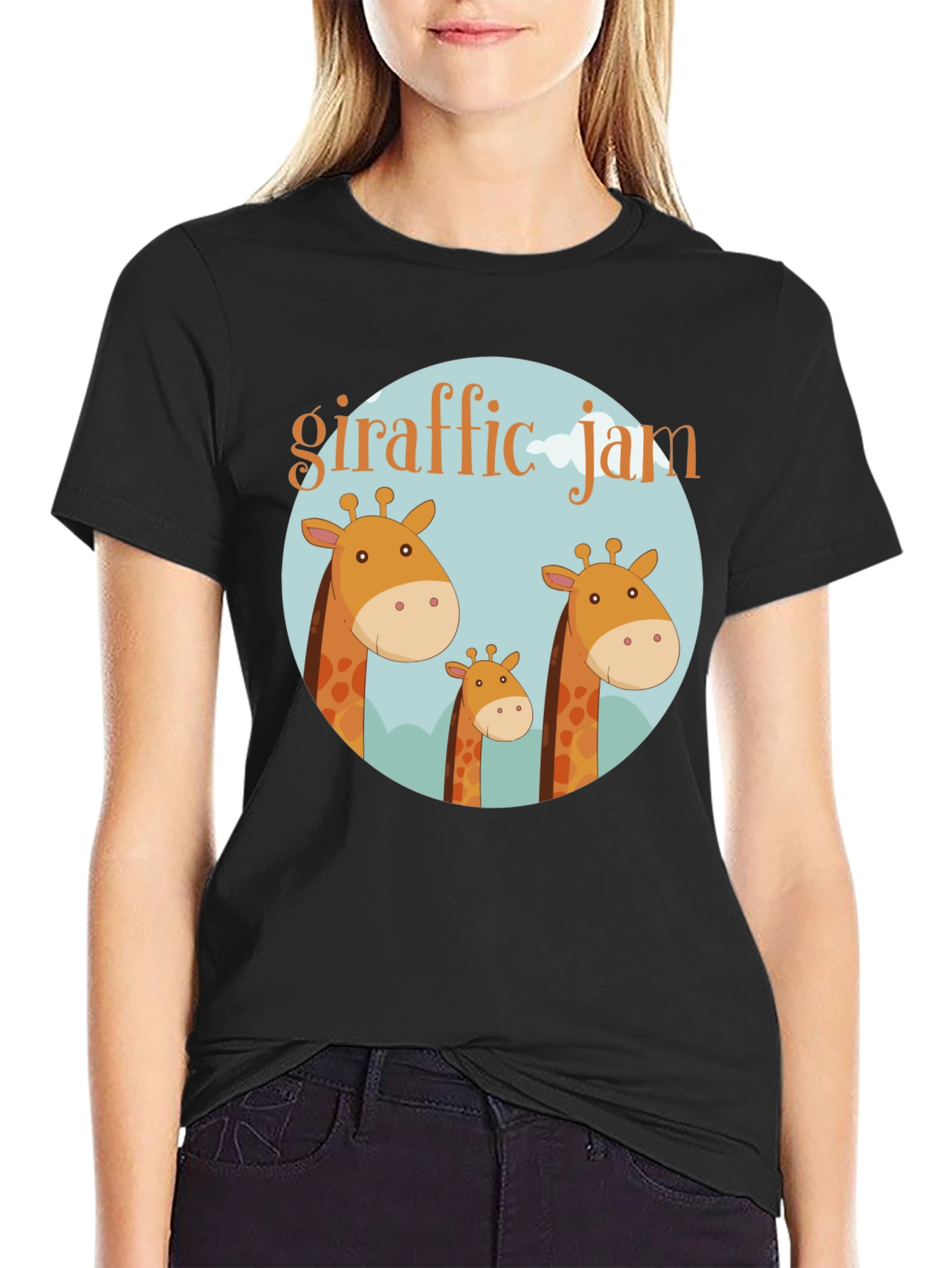 Giraffe Jam T-Shirt - Fun Animal Graphic Tee