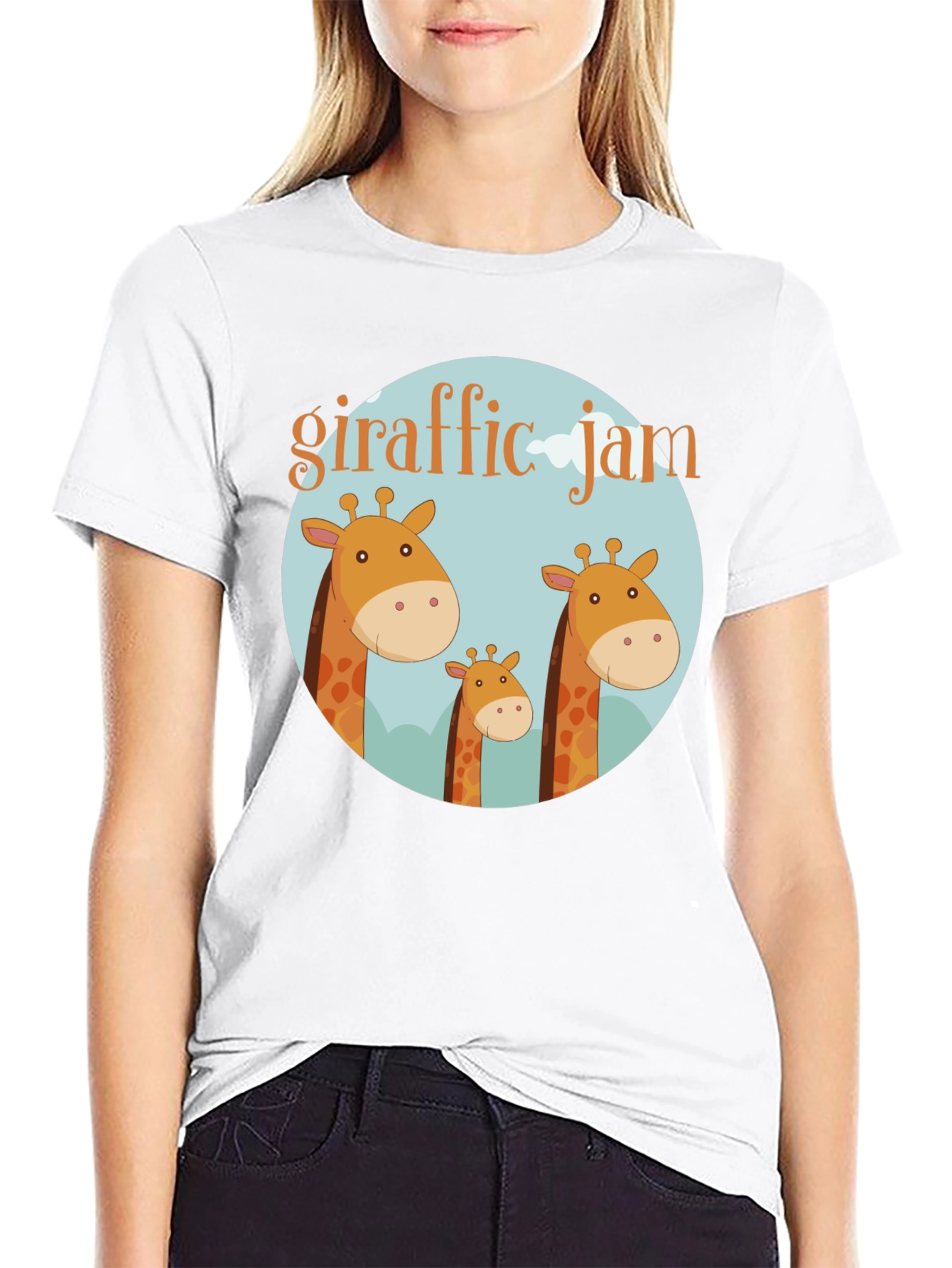 Giraffe Jam T-Shirt - Fun Animal Graphic Tee