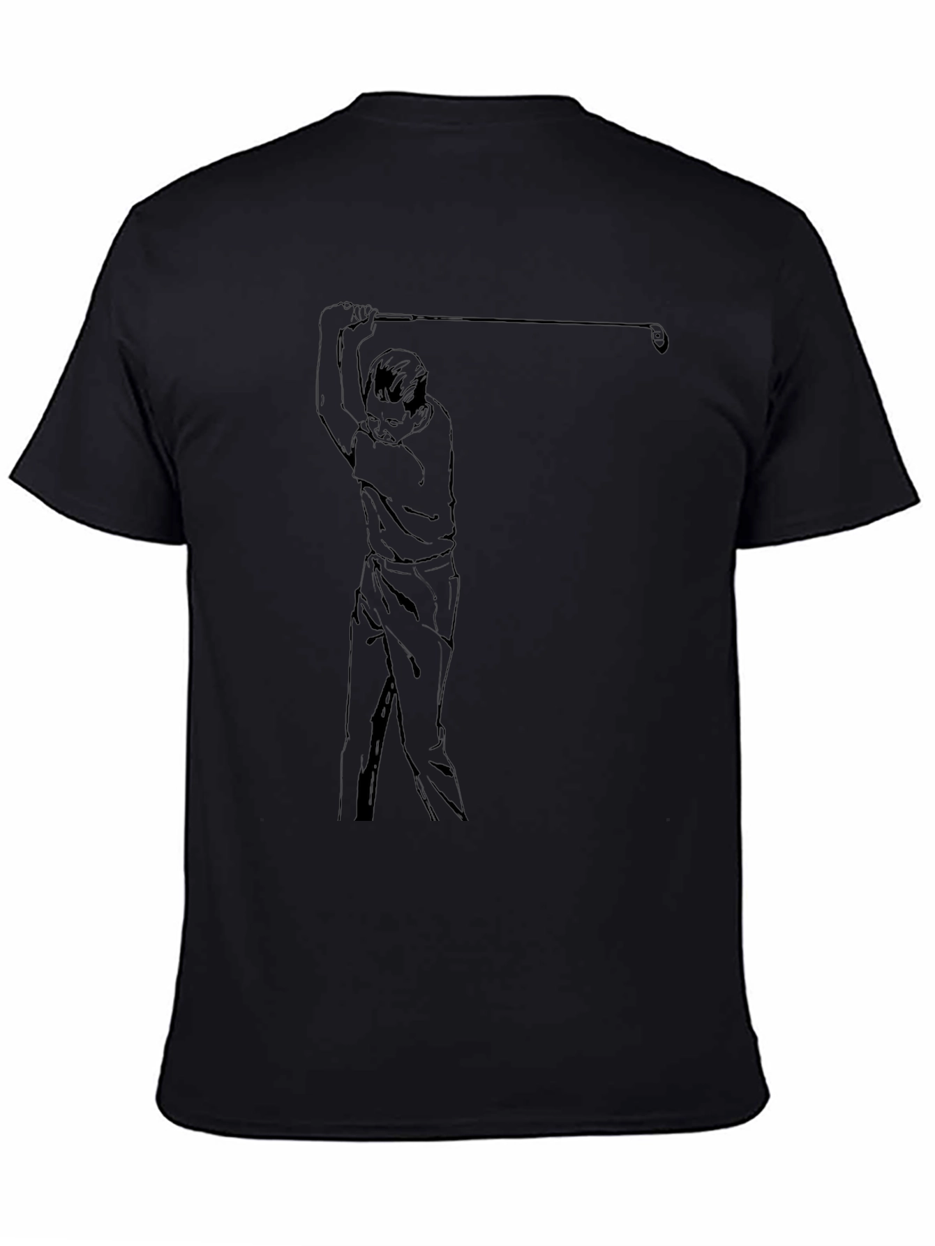 Golf Swing Graphic Tee - Cool Sport Shirt