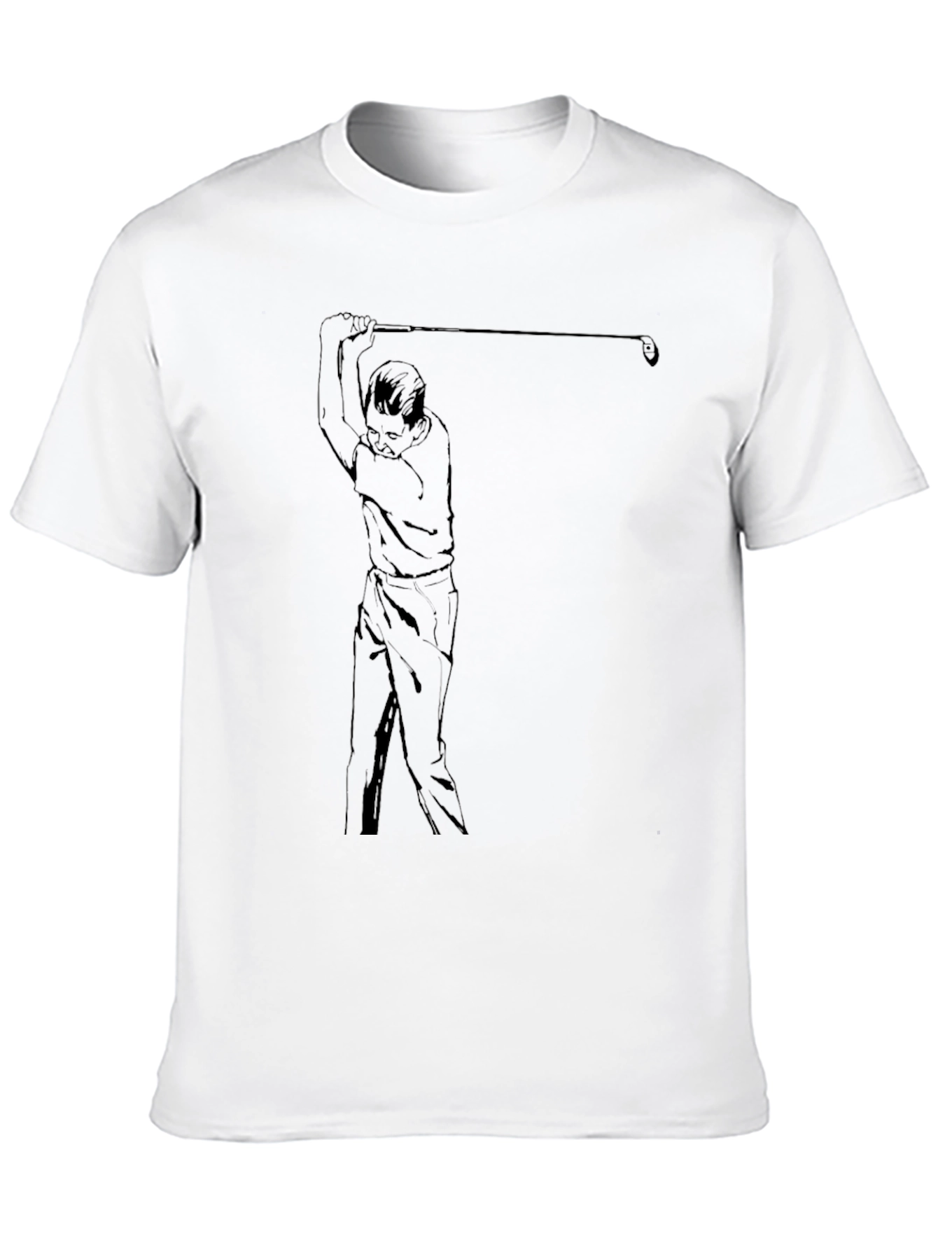 Golf Swing Graphic Tee - Cool Sport Shirt