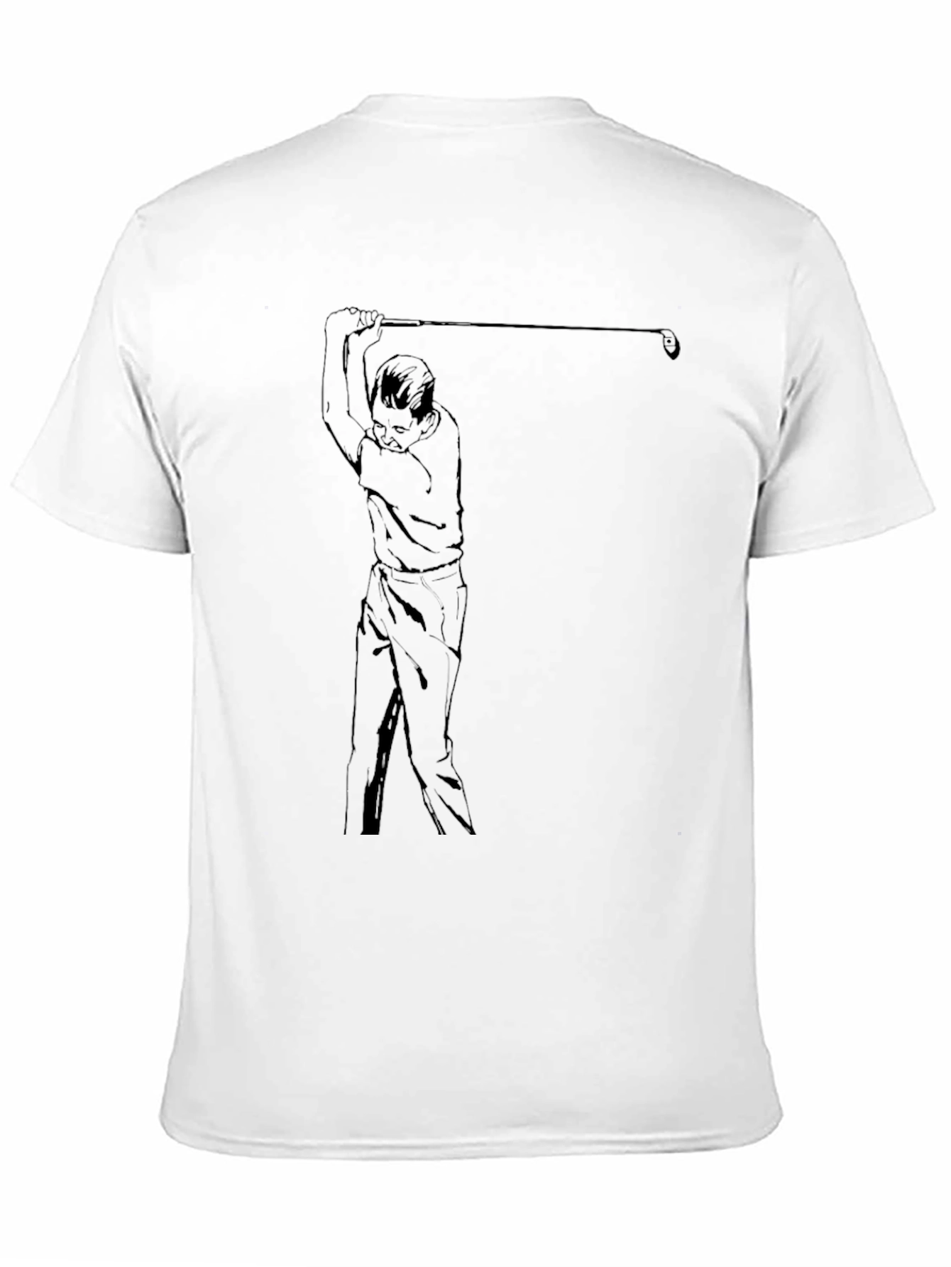 Golf Swing Graphic Tee - Cool Sport Shirt