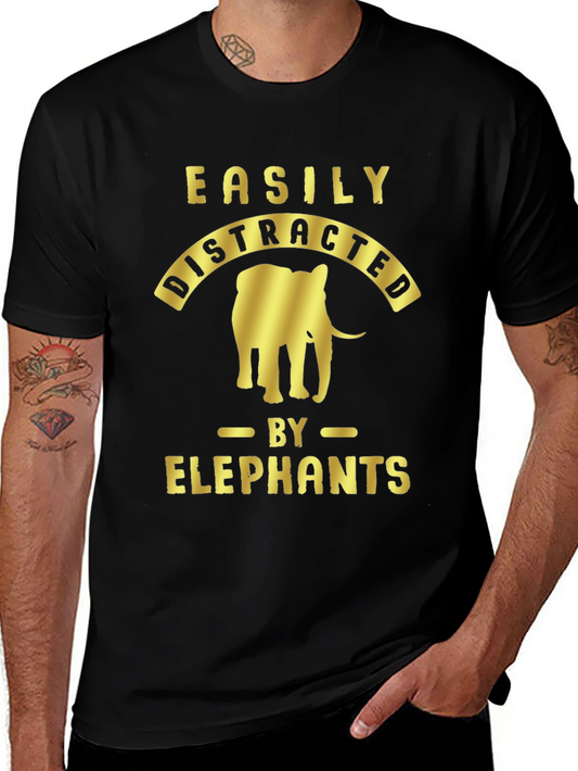 Easily Distracted by Elephants T-Shirt