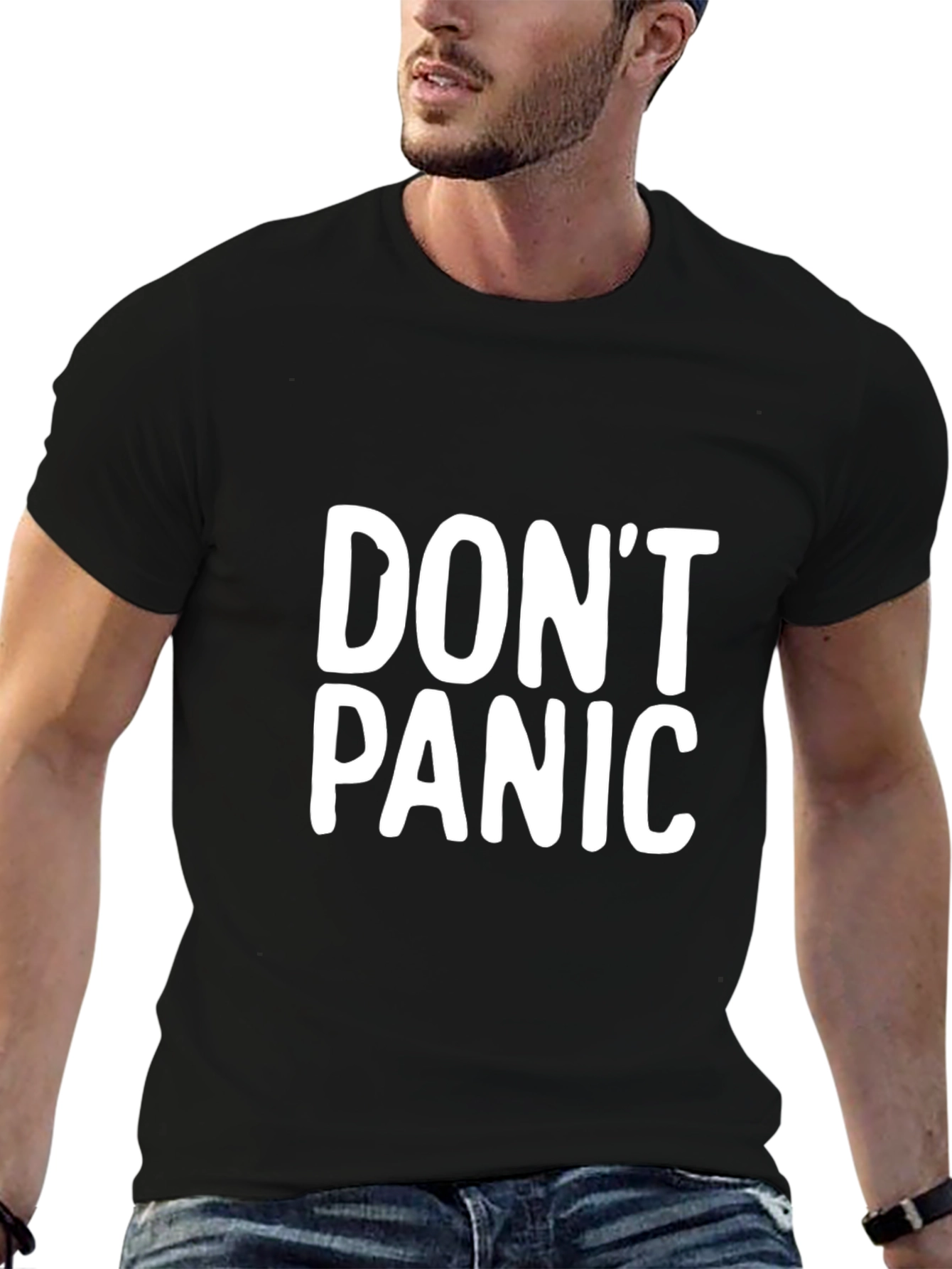 Dont Panic T-Shirt - Relaxed Cotton Tee