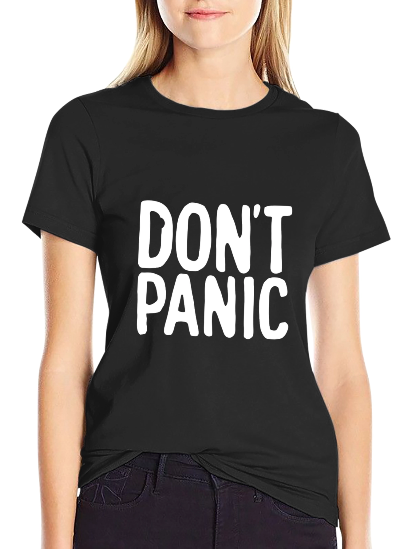 Dont Panic T-Shirt - Relaxed Cotton Tee