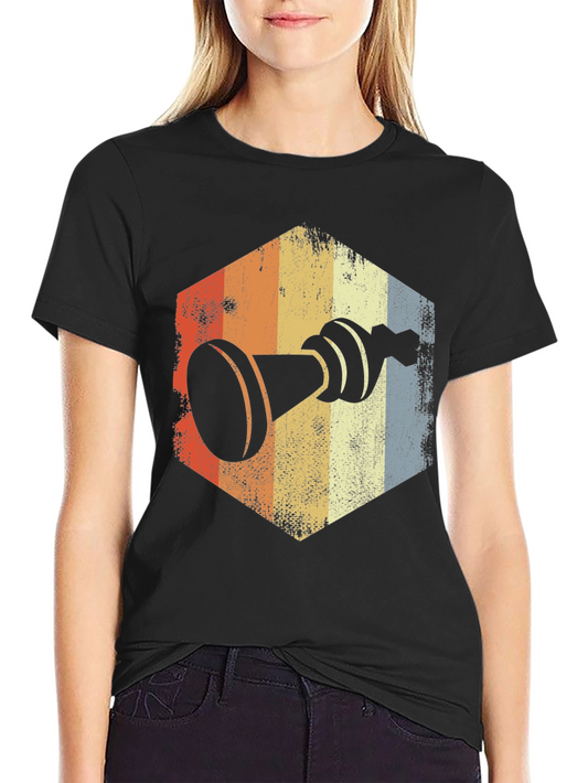 Vintage Chess Piece Graphic T-Shirt