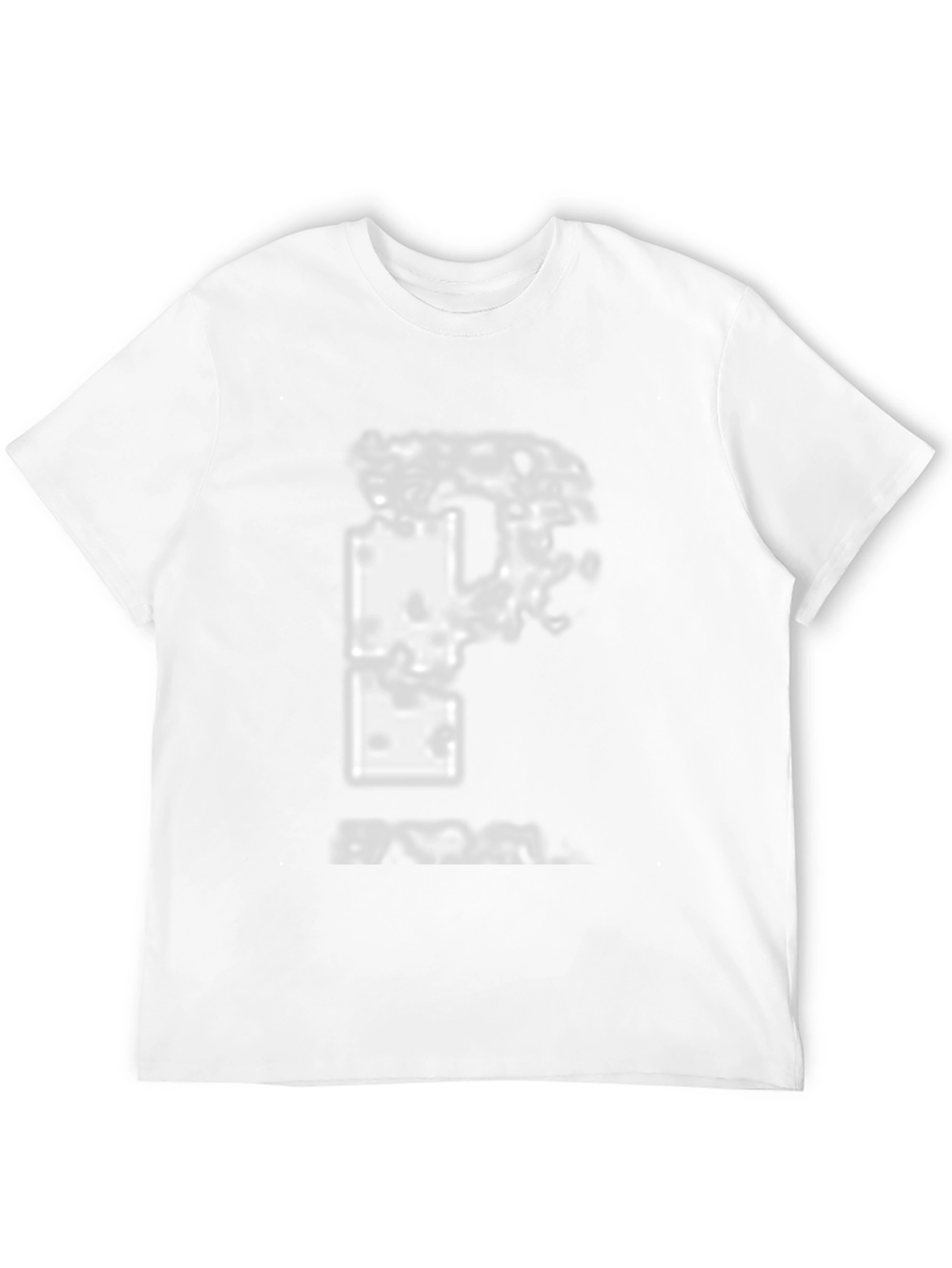 Distressed Graphic Print Black T-Shirt