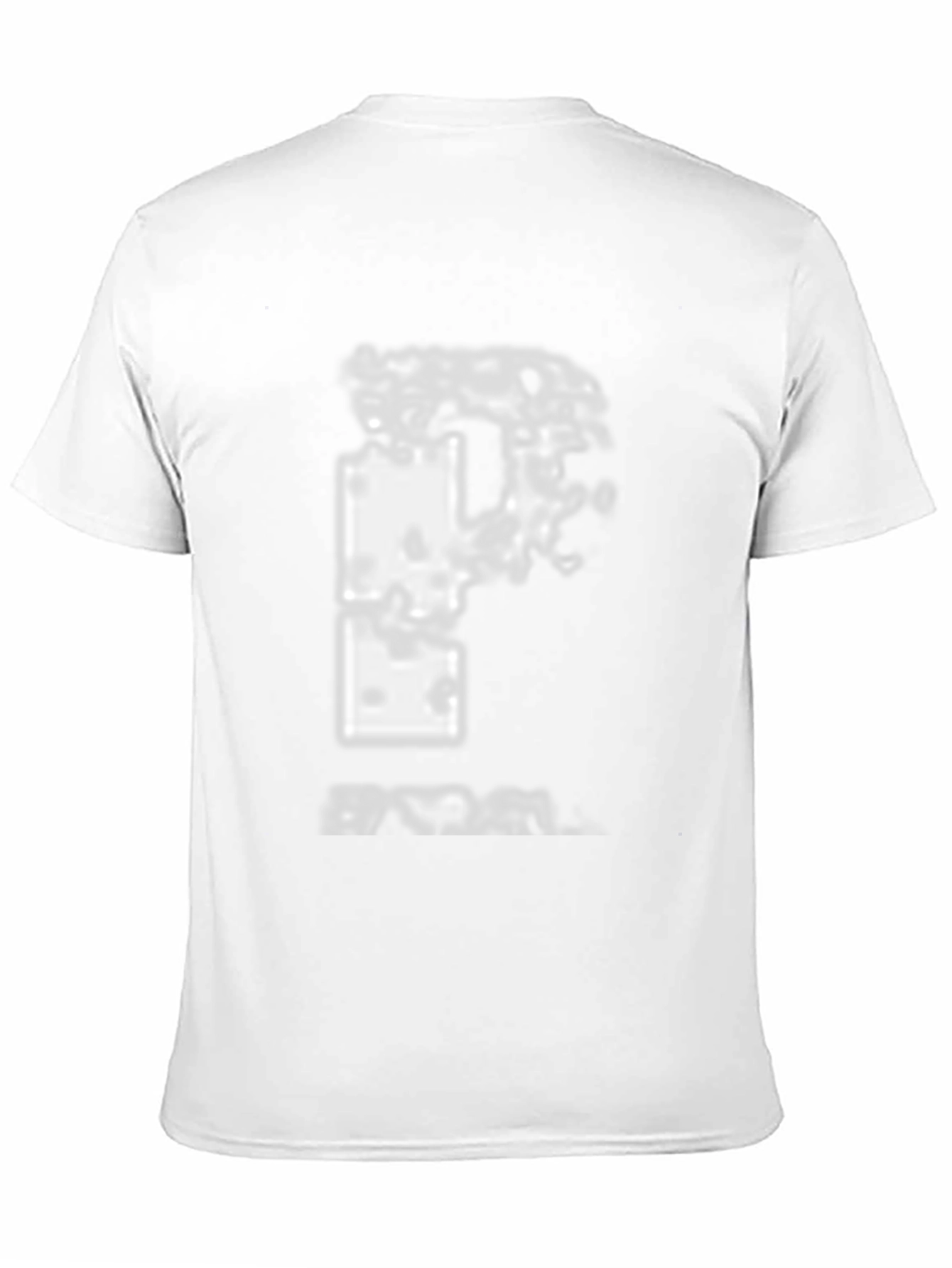 Distressed Graphic Print Black T-Shirt