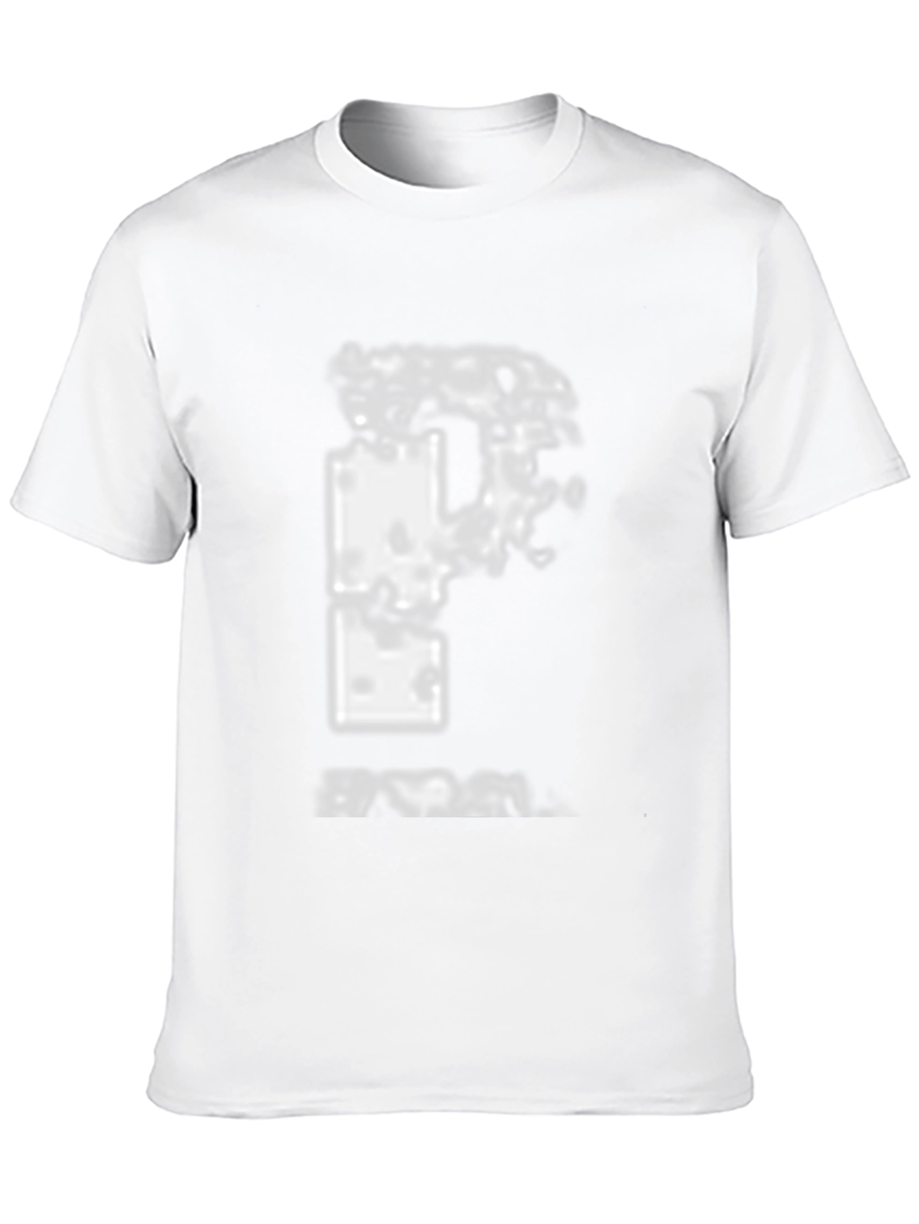 Distressed Graphic Print Black T-Shirt