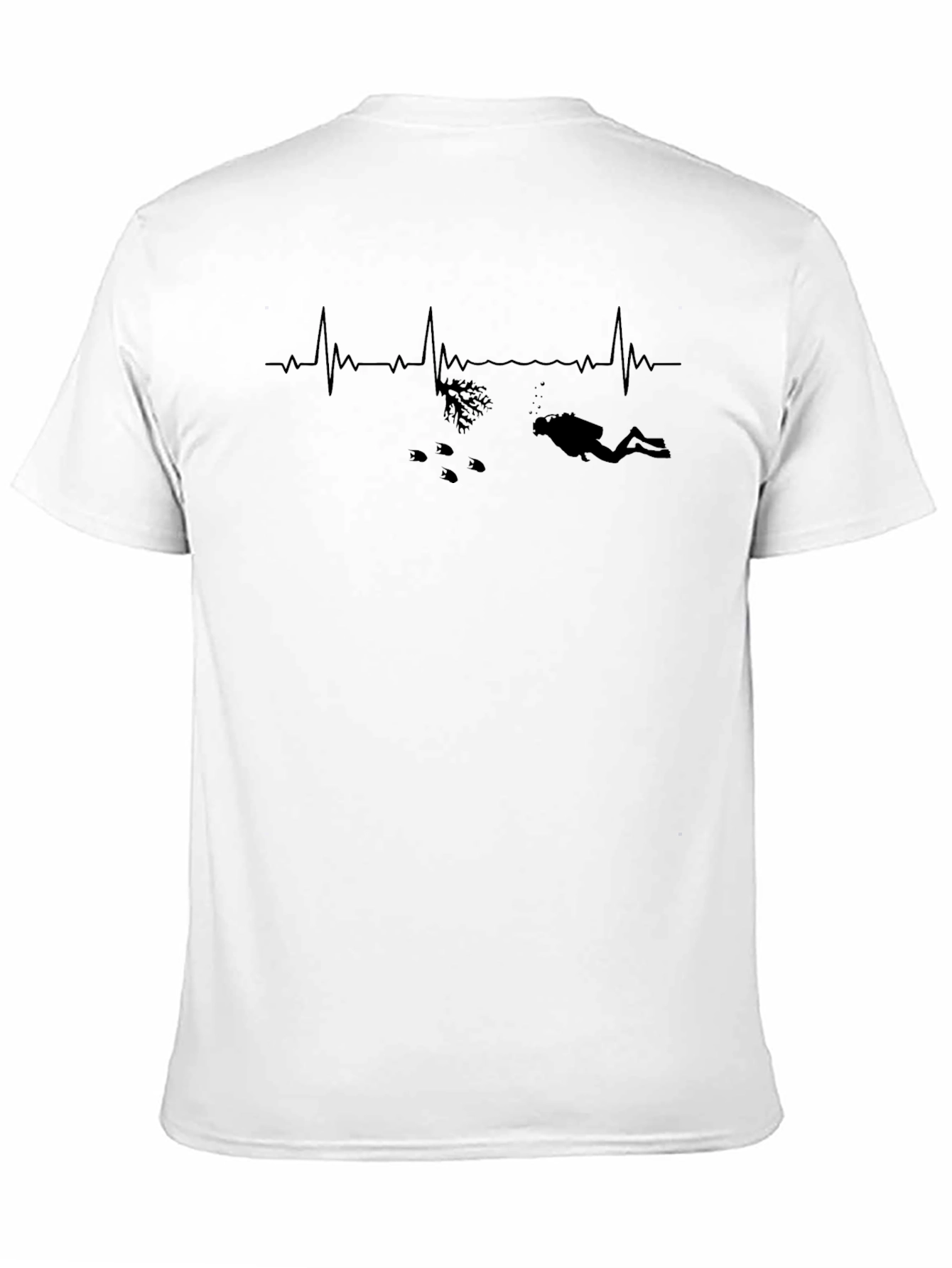 Diver Heartbeat Graphic T-Shirt