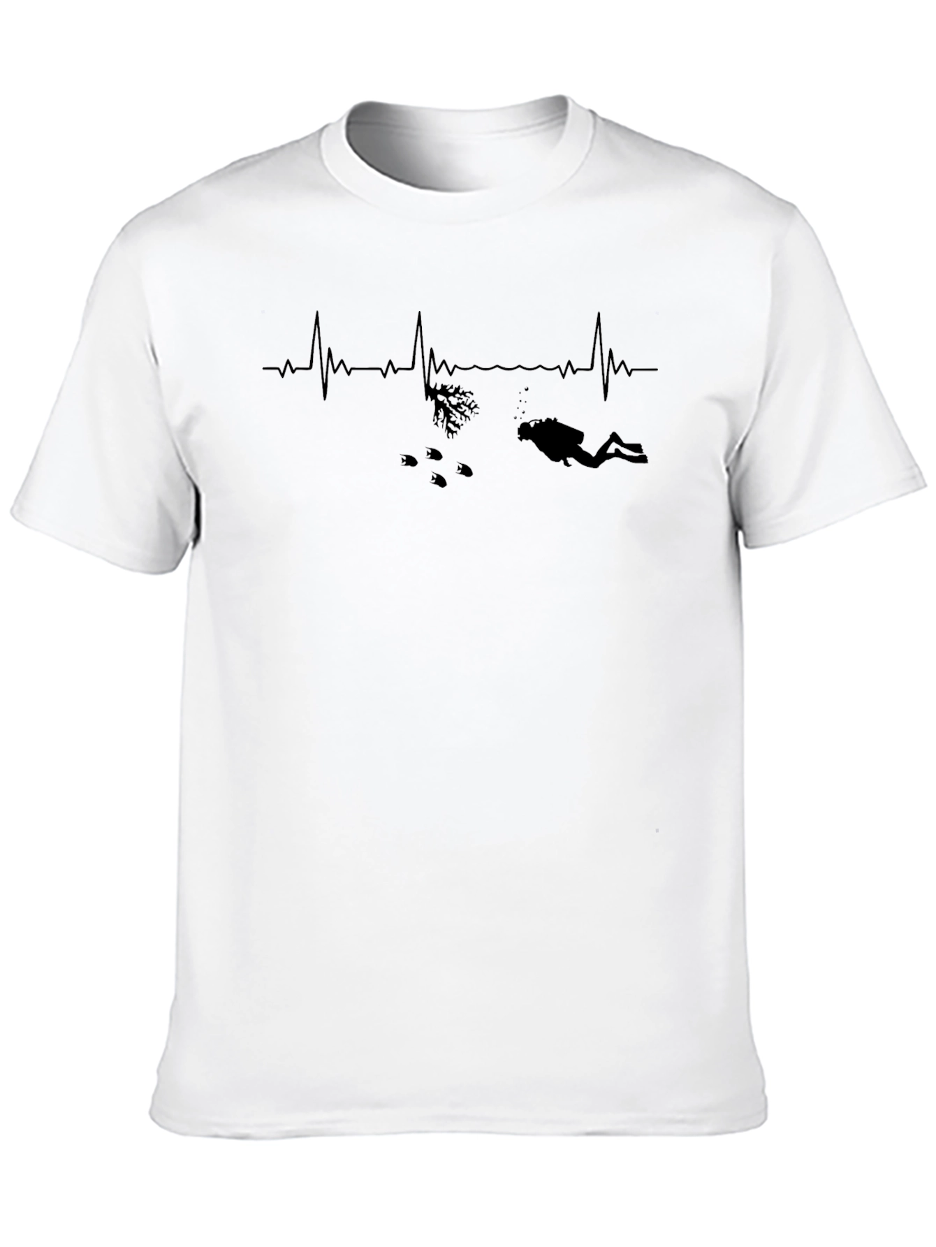 Diver Heartbeat Graphic T-Shirt