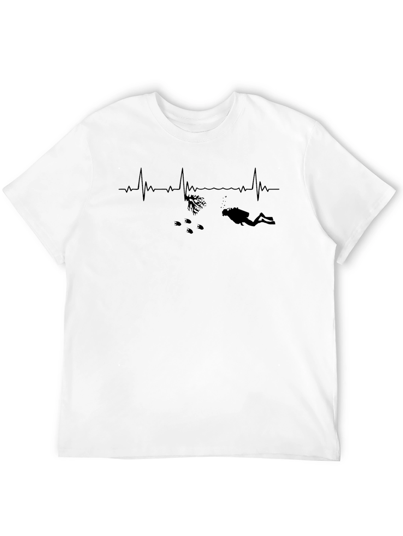 Diver Heartbeat Graphic T-Shirt