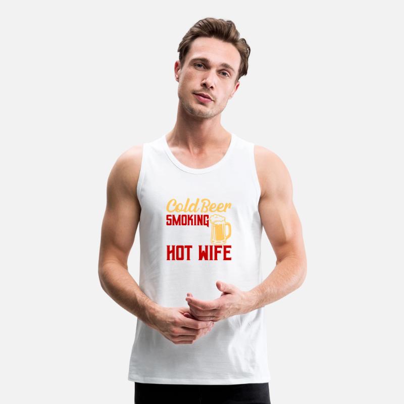 Cold Beer Smoking Grill Hot Wife Grilling BBQ Smok