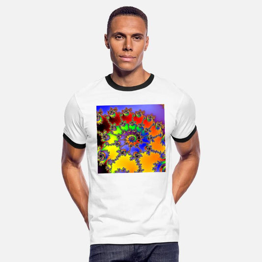 Colorful Julia Set Fractal Spiral