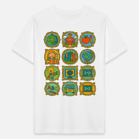 Colorful School and Learning Icons