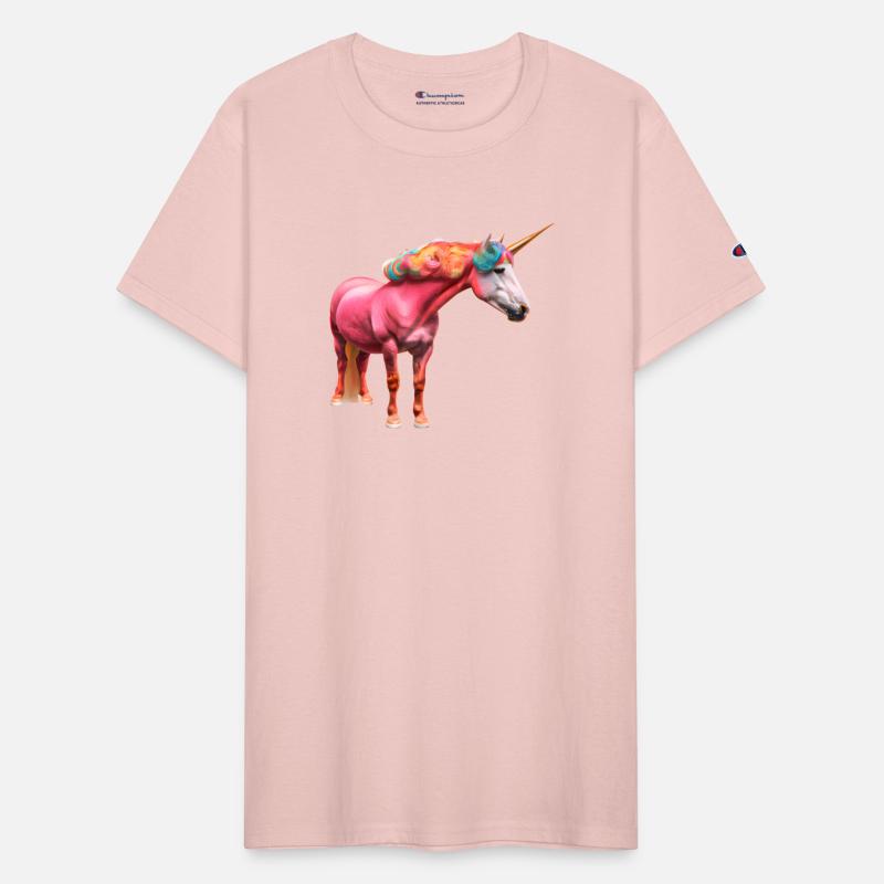 Colourful curly unicorn