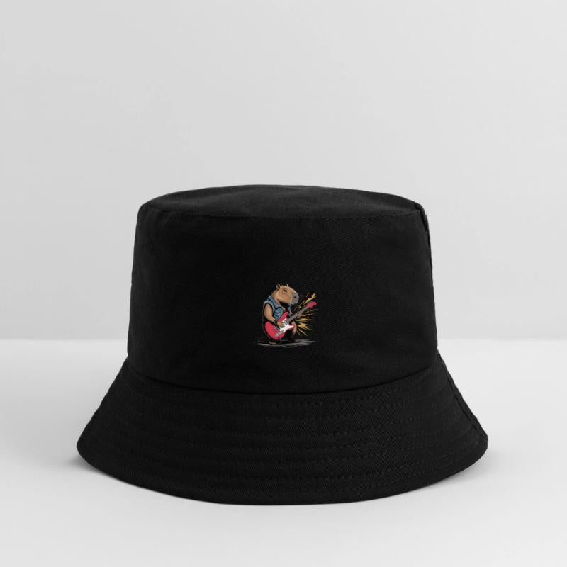 Cool Capybara Playing Electric Guitar