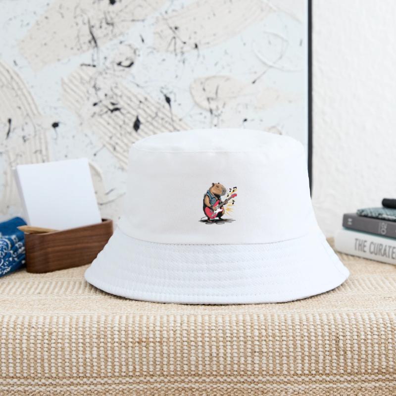 Cool Capybara Playing Electric Guitar