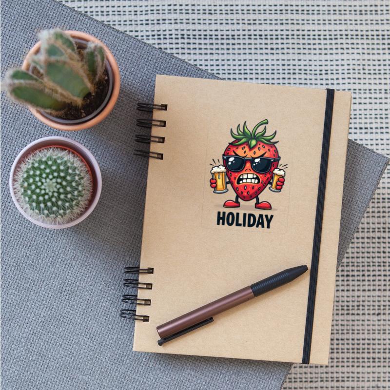 Cool strawberry with beer - for vacations