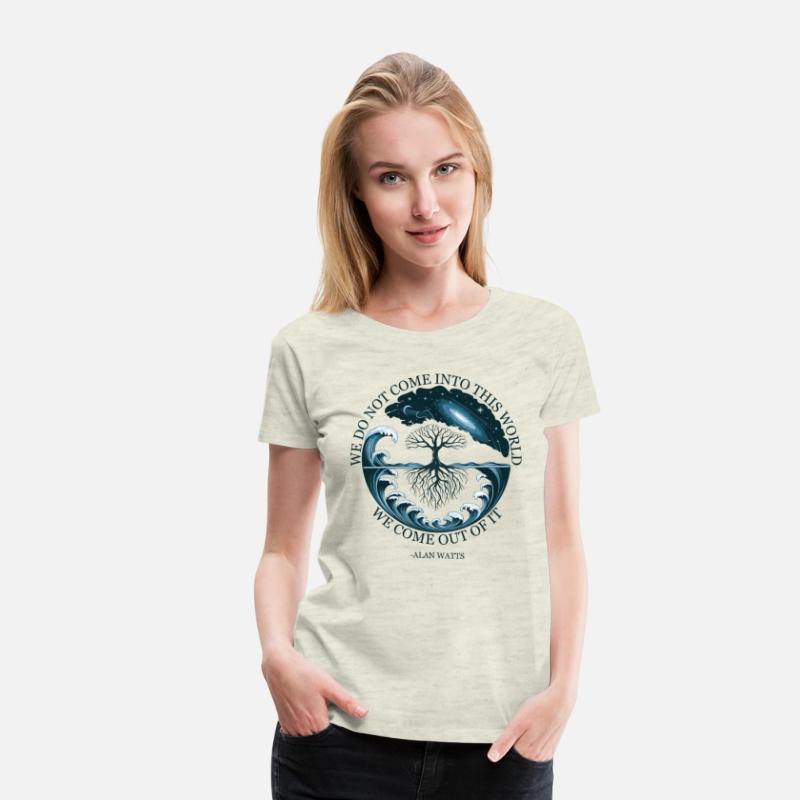 Cosmic Tree of Life Alan Watts Quote Design