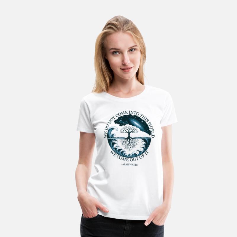 Cosmic Tree of Life Alan Watts Quote Design