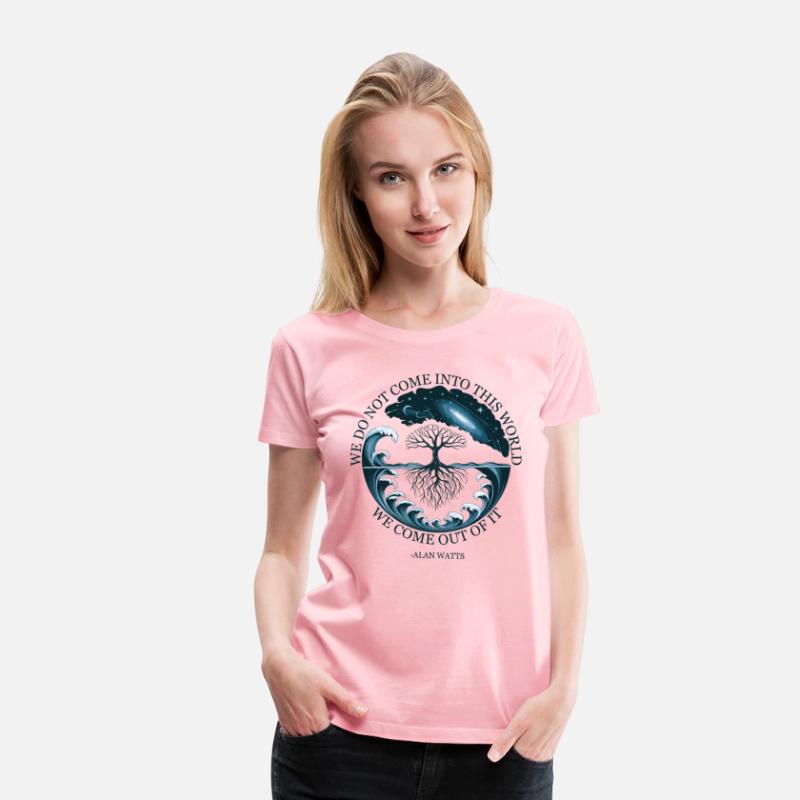 Cosmic Tree of Life Alan Watts Quote Design