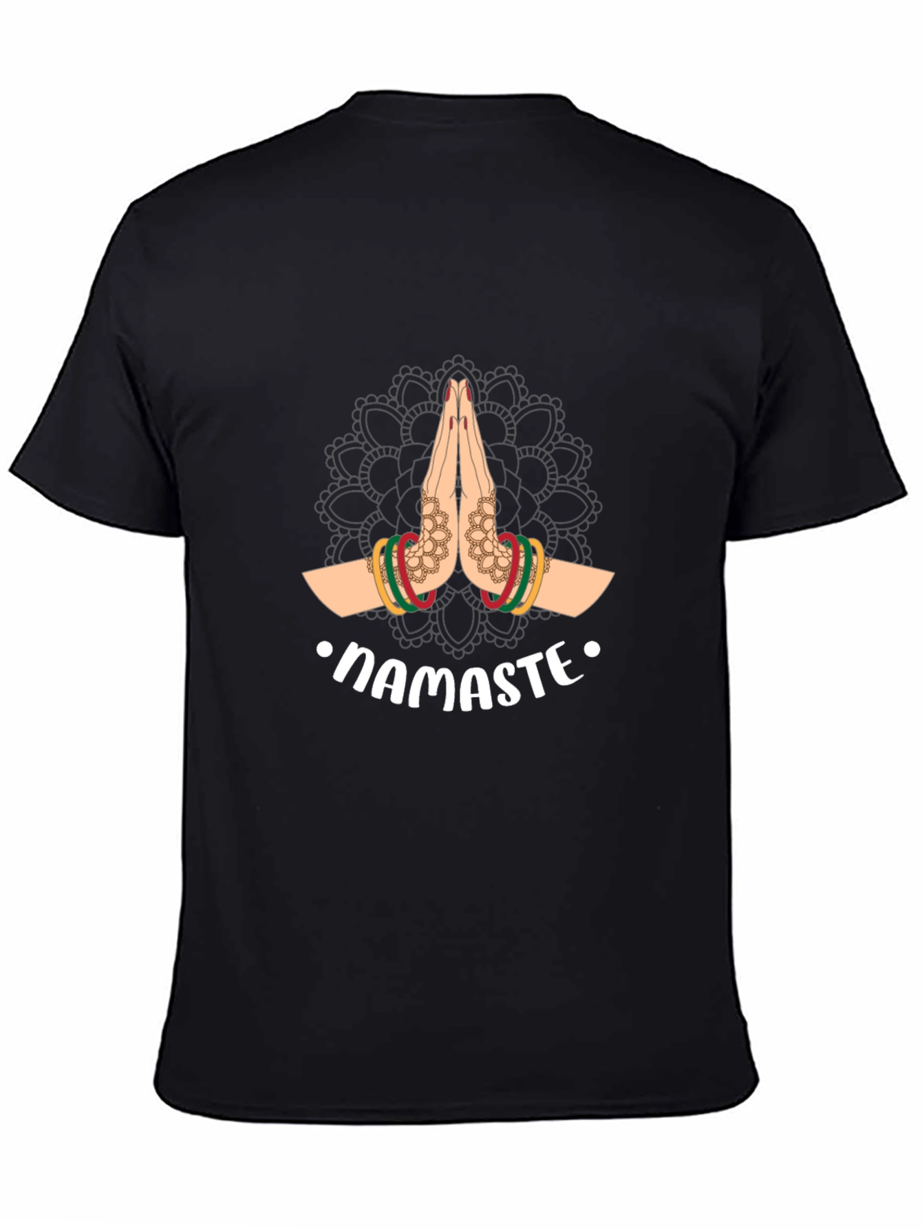 Namaste Graphic Tee - Black Casual Shirt