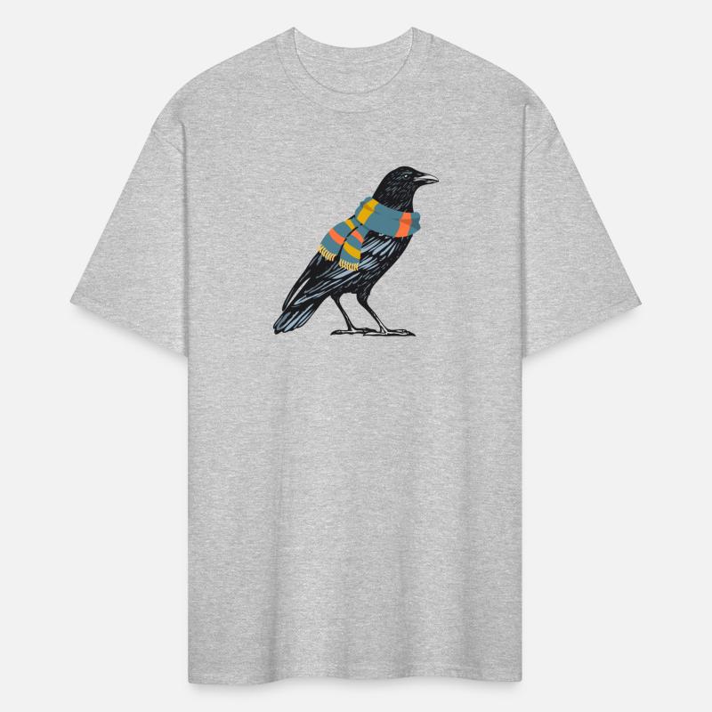 Crow with a scarf