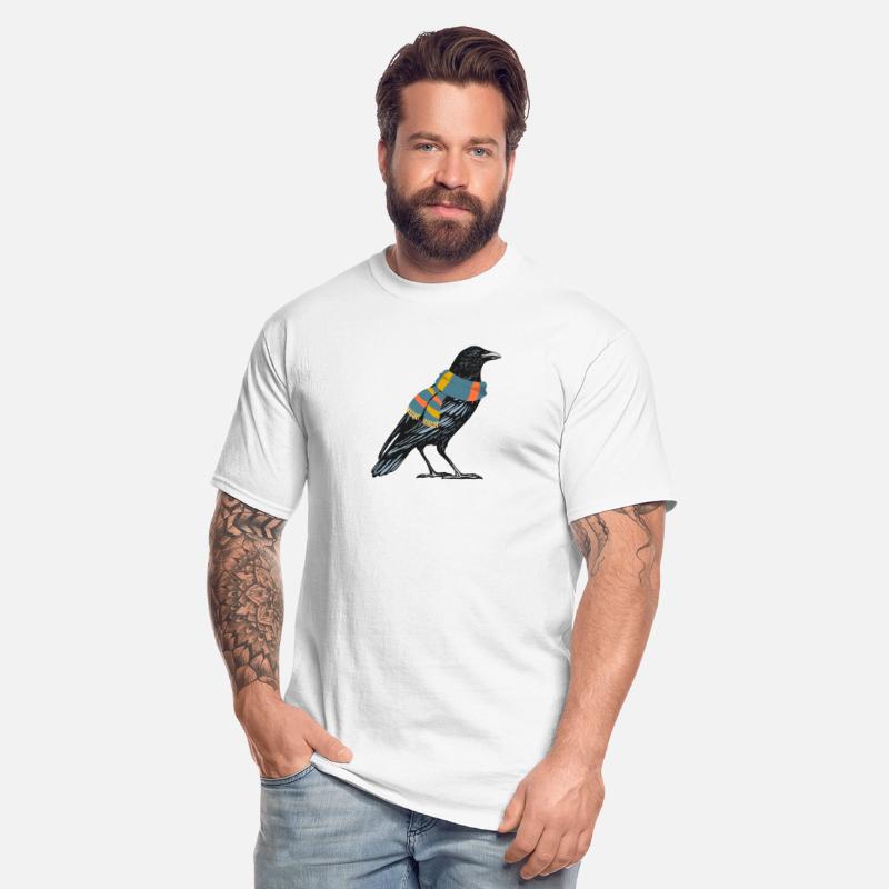 Crow with a scarf