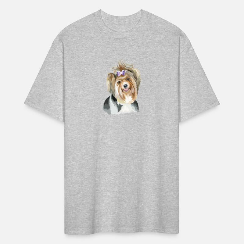 Cute Biewer Terrier Dog Watercolor Painting