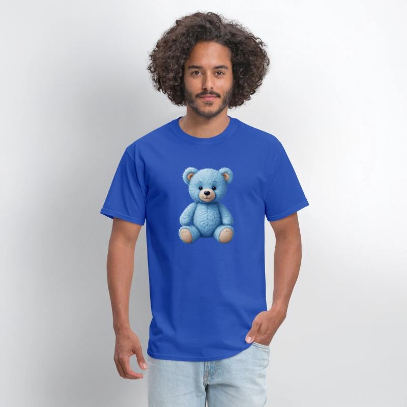 Cute blue teddy bear