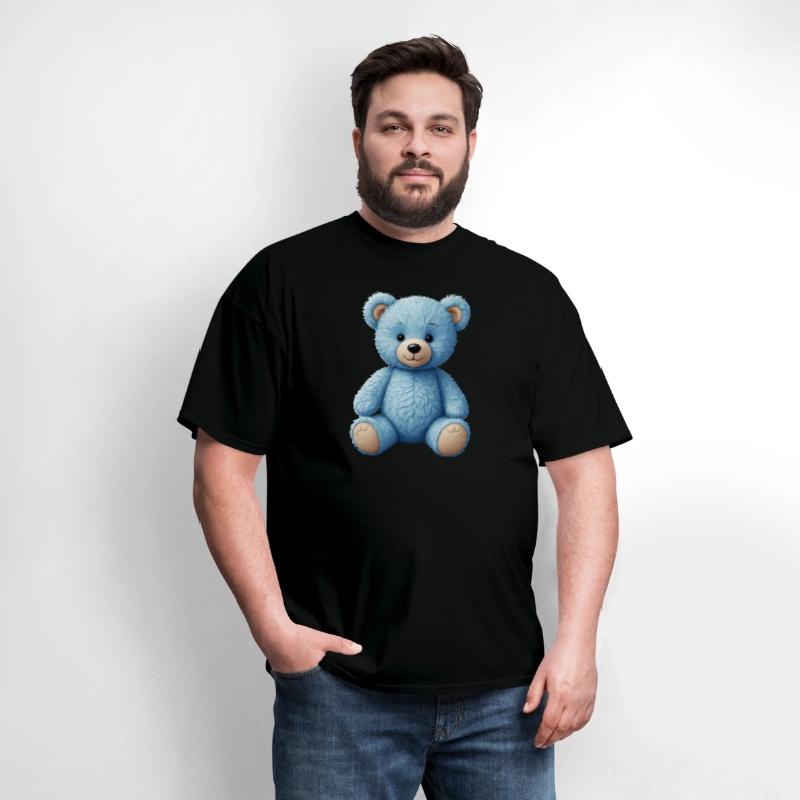 Cute blue teddy bear