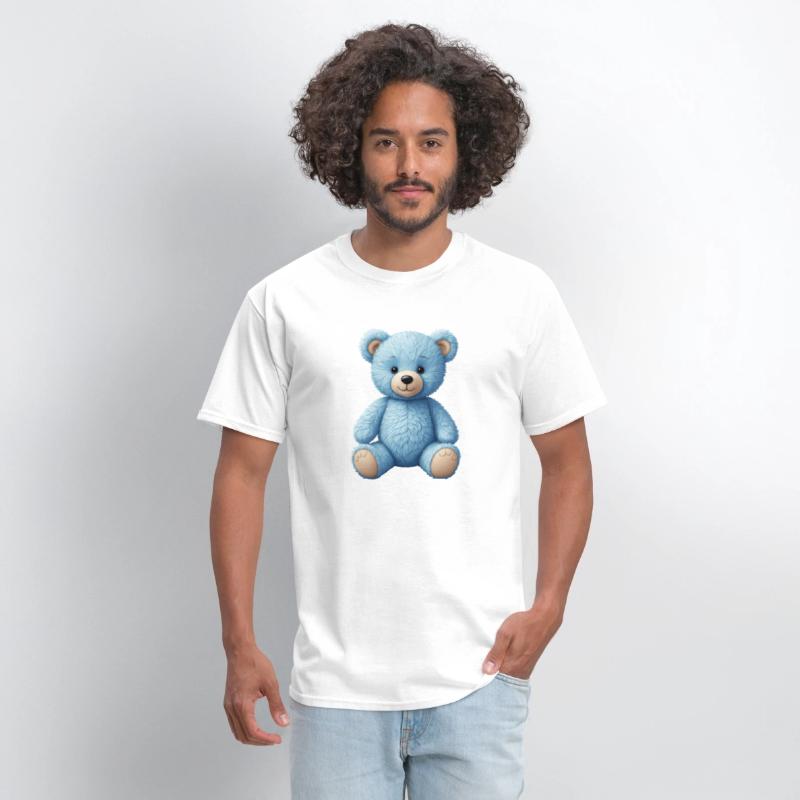 Cute blue teddy bear