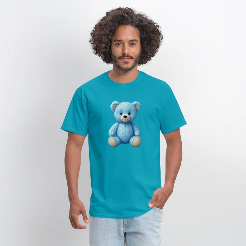 Cute blue teddy bear