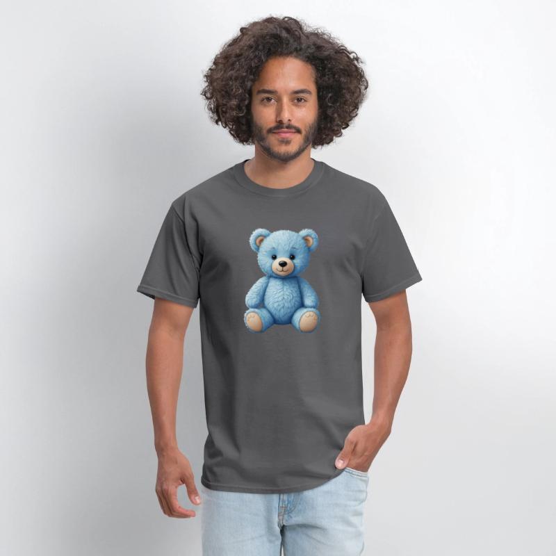 Cute blue teddy bear