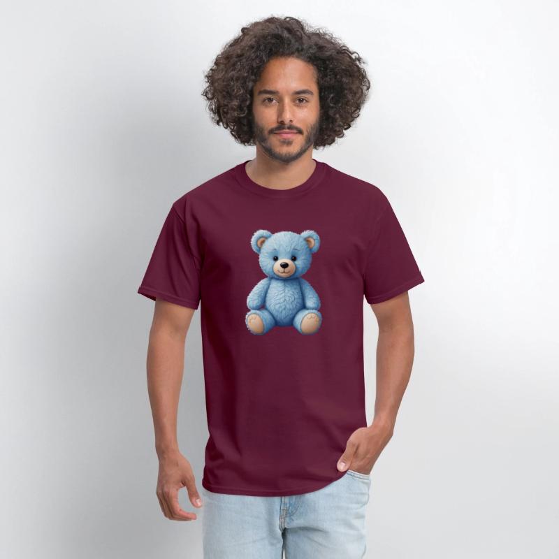 Cute blue teddy bear