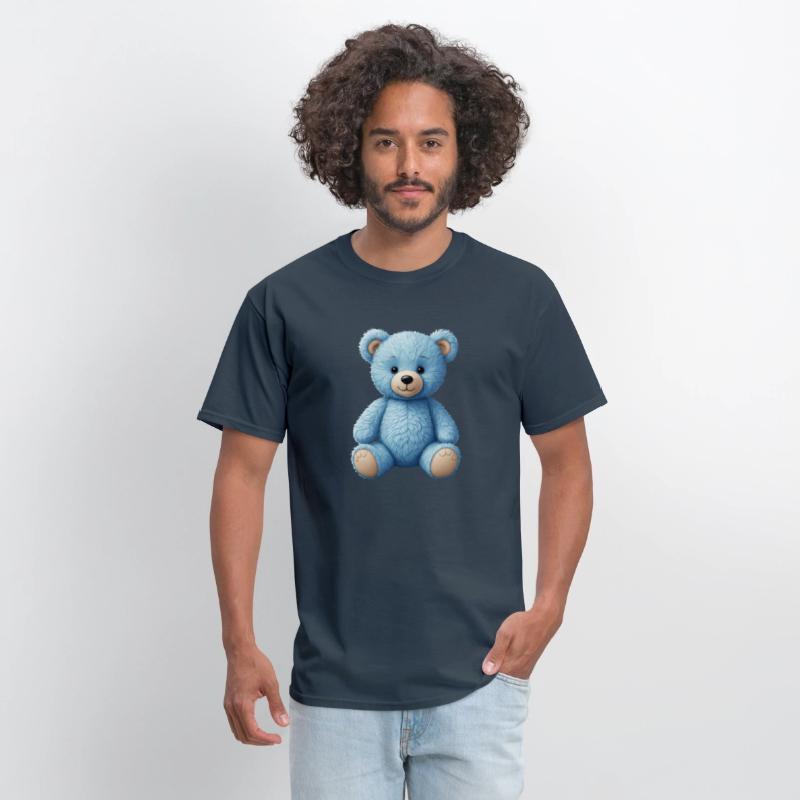 Cute blue teddy bear