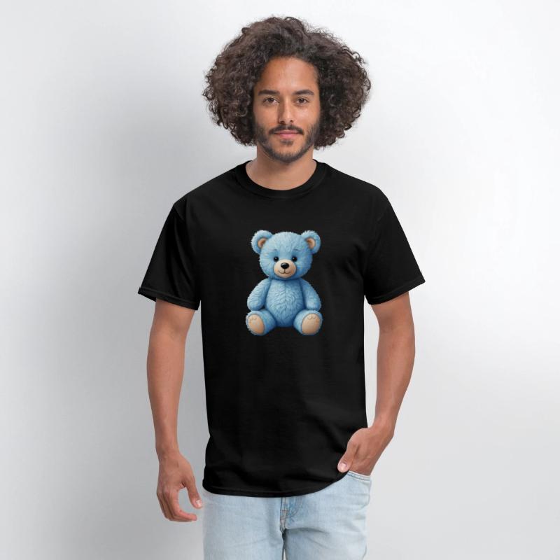 Cute blue teddy bear