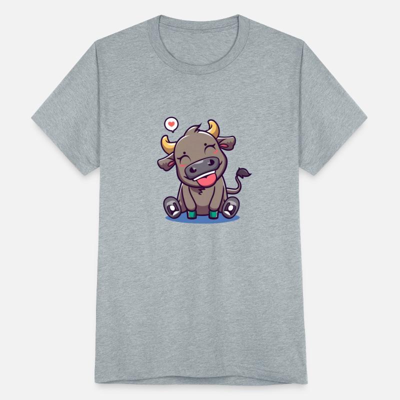 Cute Buffalo with Big Smile