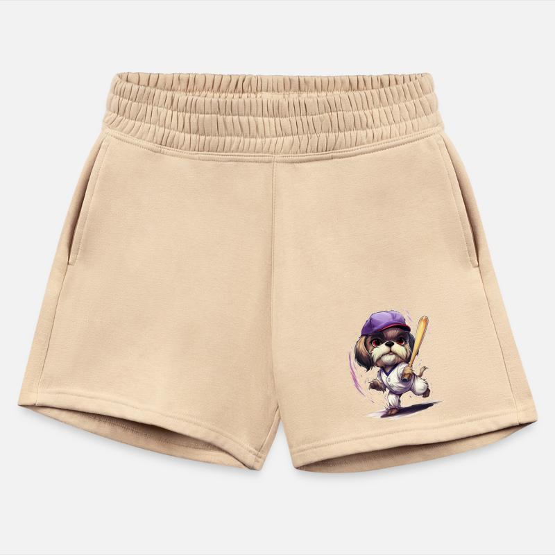 Cute dog baseball player