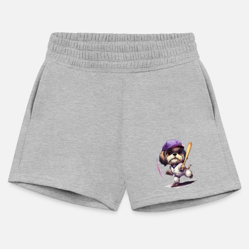 Cute dog baseball player