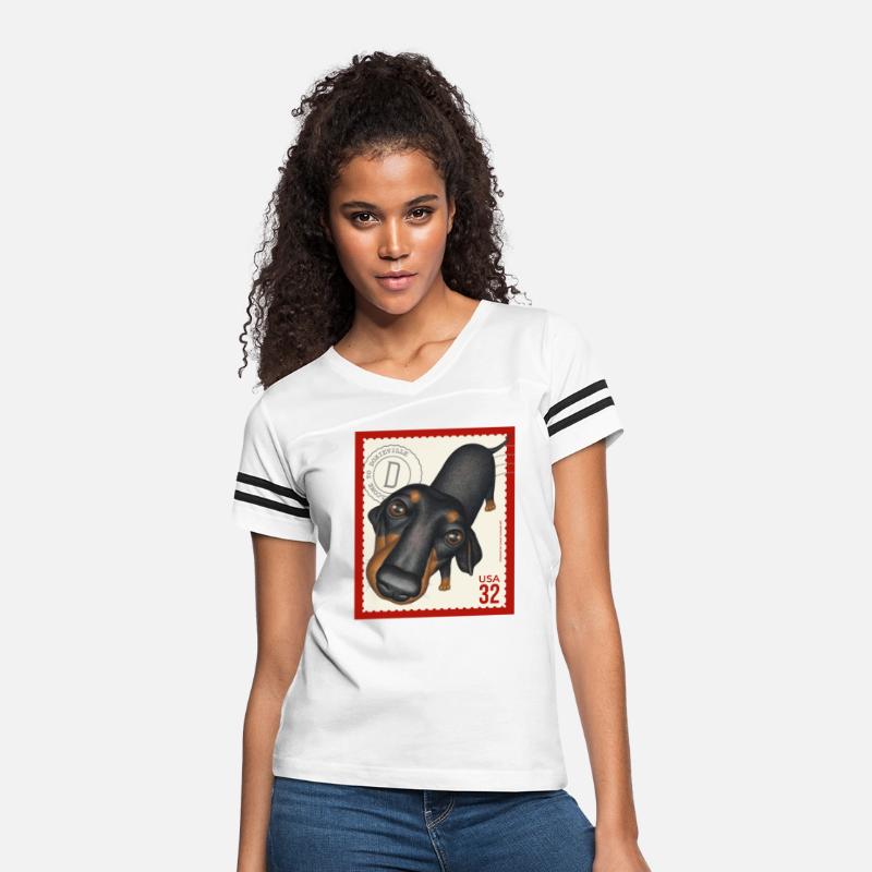 Cute Funny Dachshund Doxie Stamp