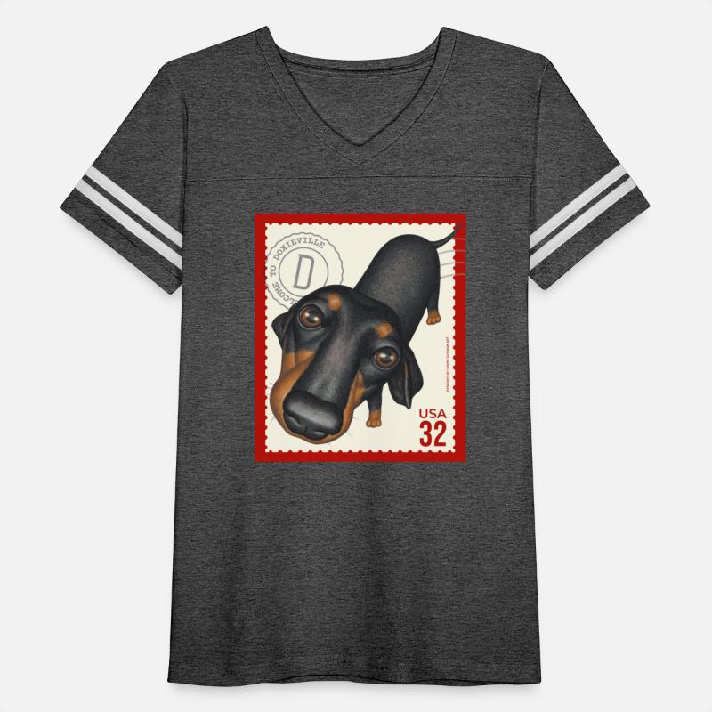 Cute Funny Dachshund Doxie Stamp