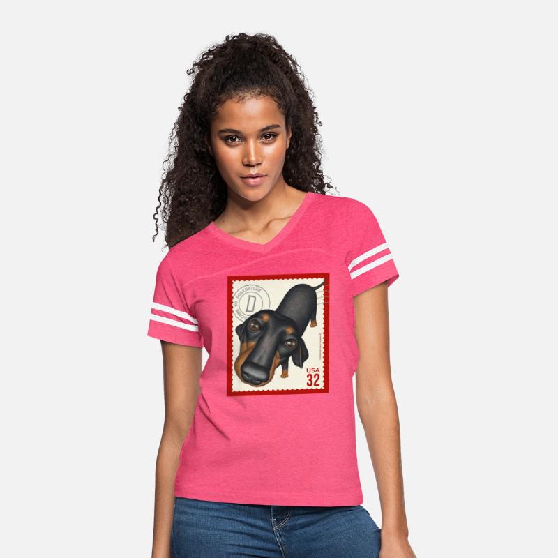 Cute Funny Dachshund Doxie Stamp