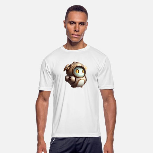 Cute funny round shaped robot cat